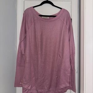 We The Free Pink Oversized Long sleeve